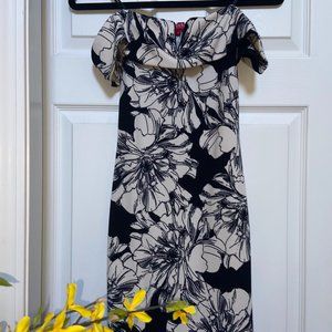 Guess Off the Shoulder Bodycon Midi Dress